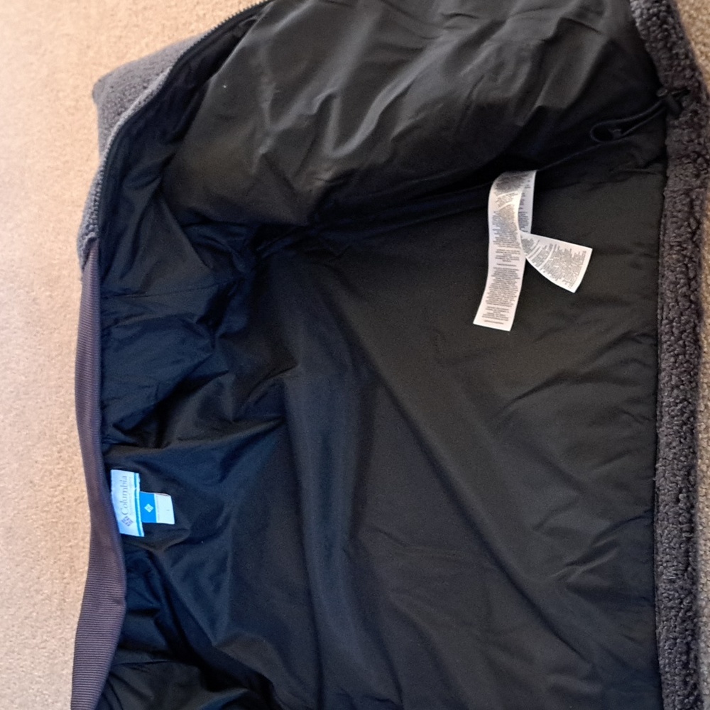 Columbia Gray Sherpa Jacket LG - Picture 8 of 11